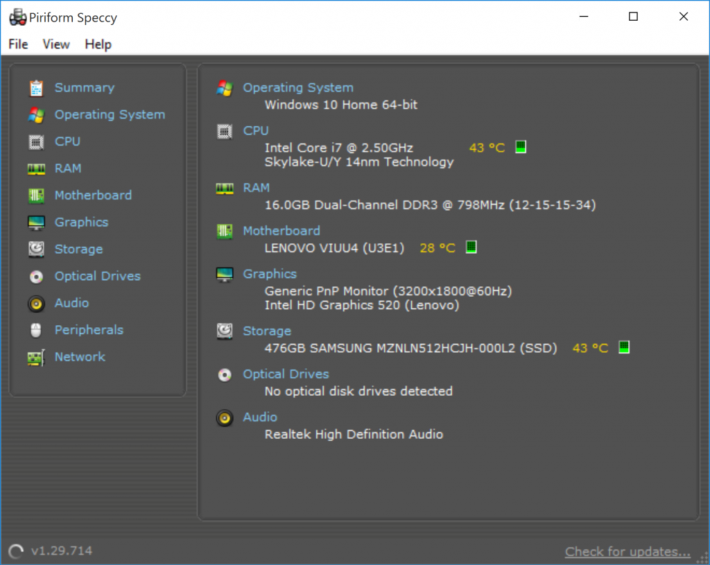 On a side note, take a look at how bad Speccy looks when it's scaled up 250%.