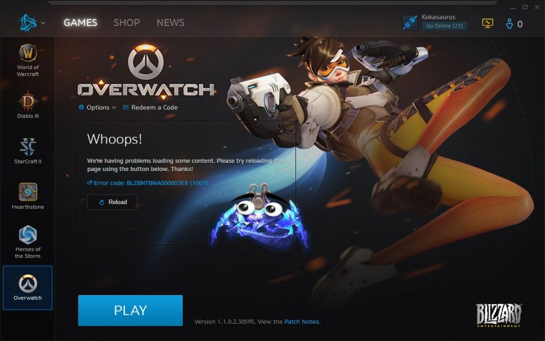 Overwatch server down