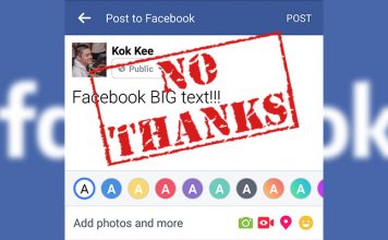 Facebook BIG Text How To Disable