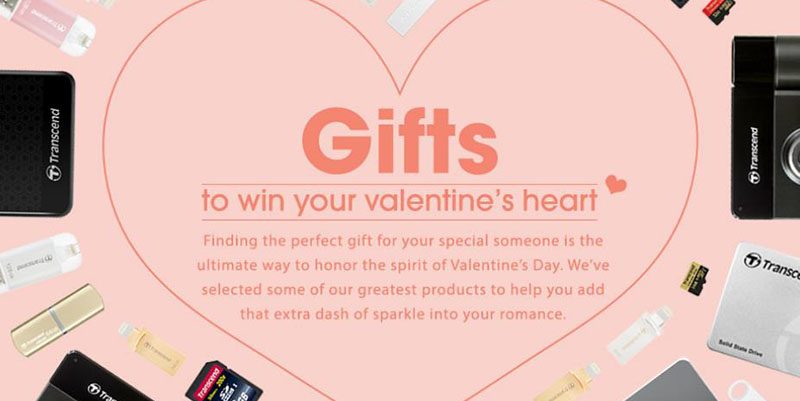 Gift of Storage with Transcend This Valentine's Day