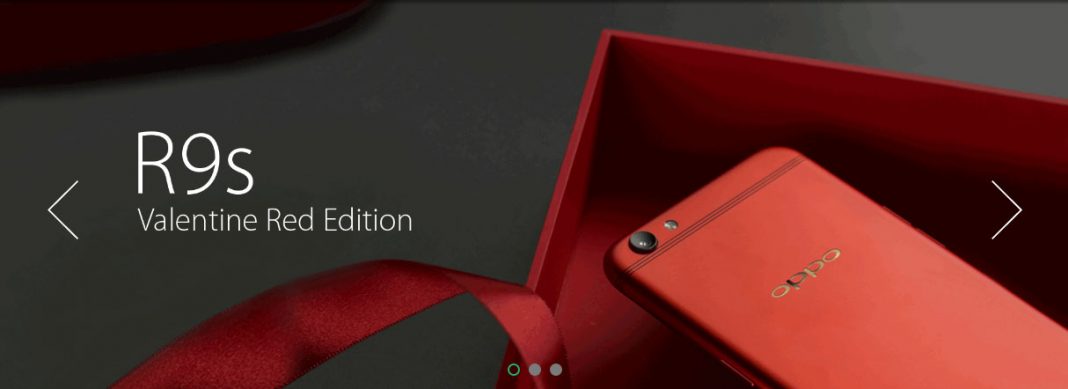 OPPO R9s Valentine Red