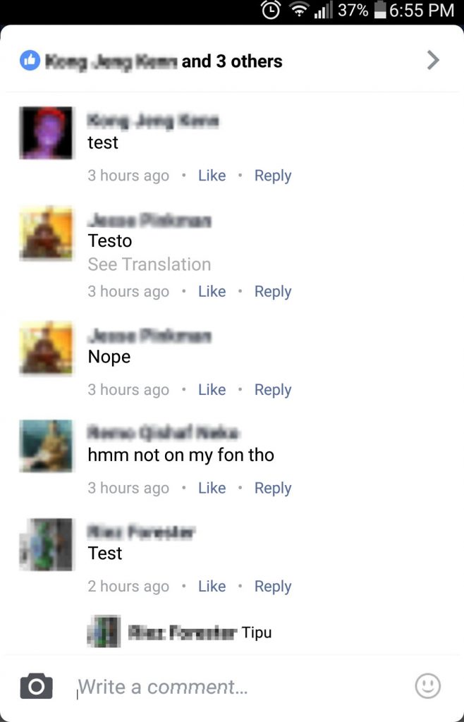 Facebook BIG Comments