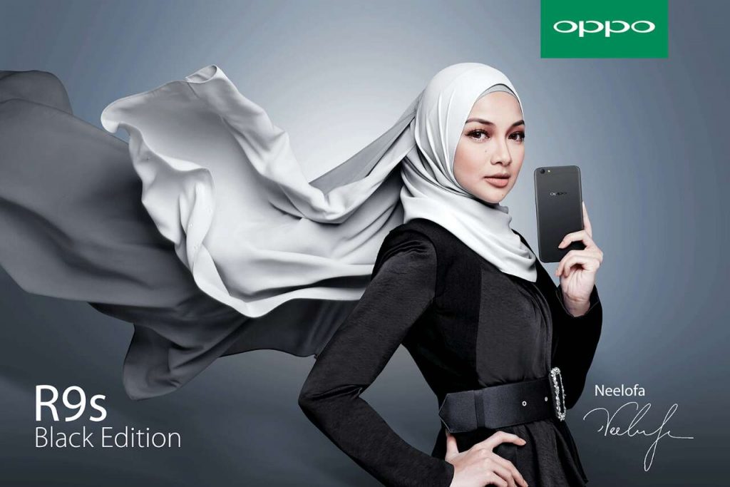 OPPO R9s Black Edition Neelofa
