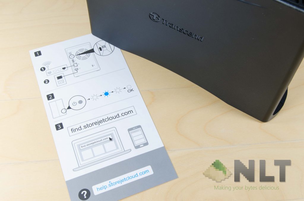 Transcend StoreJet Cloud 110K quick start guide