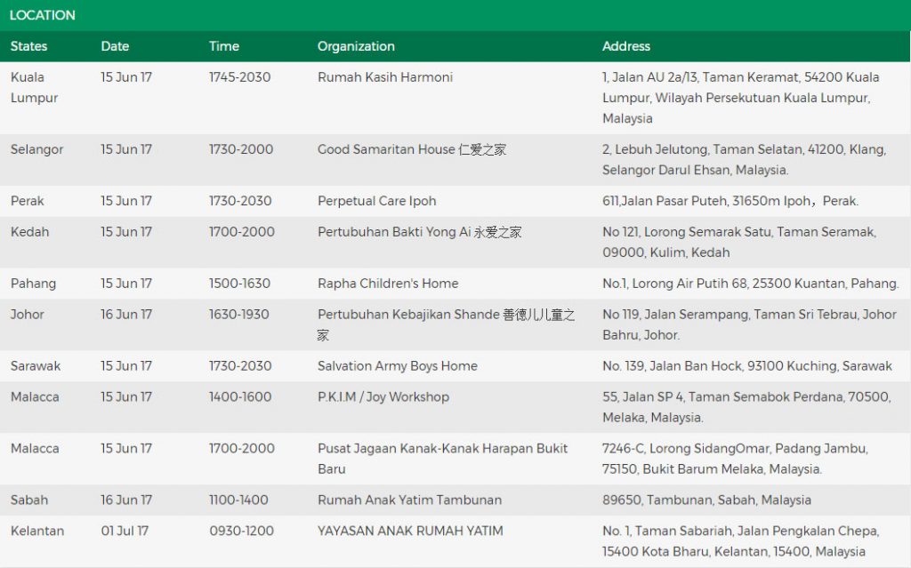 OPPO R9s Black Edition Charity Campaign Schedule