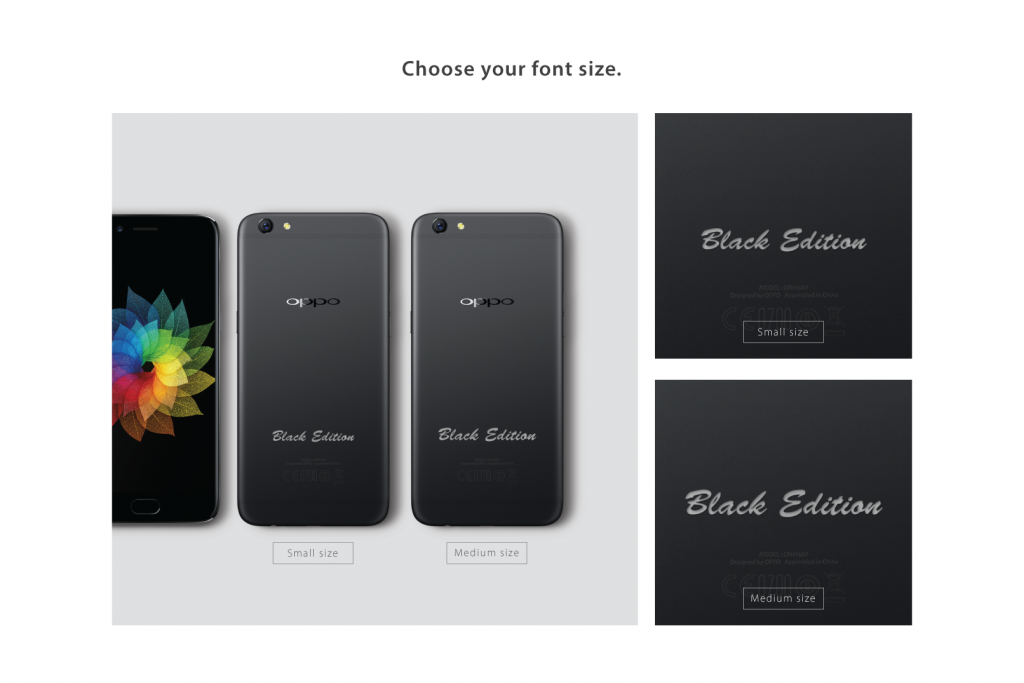 OPPO R9s Laser Engraving