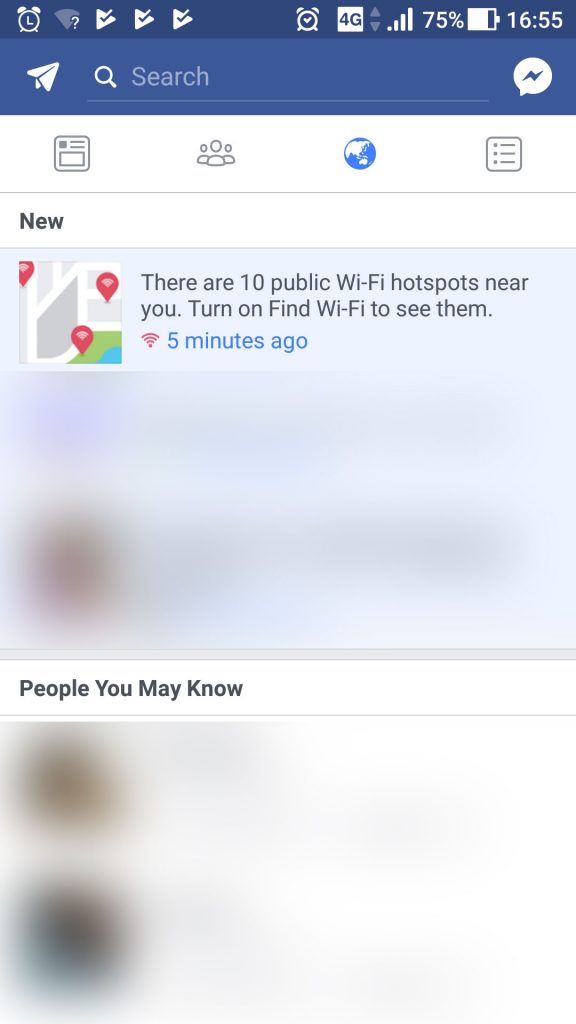 Facebook Find Free WiFi