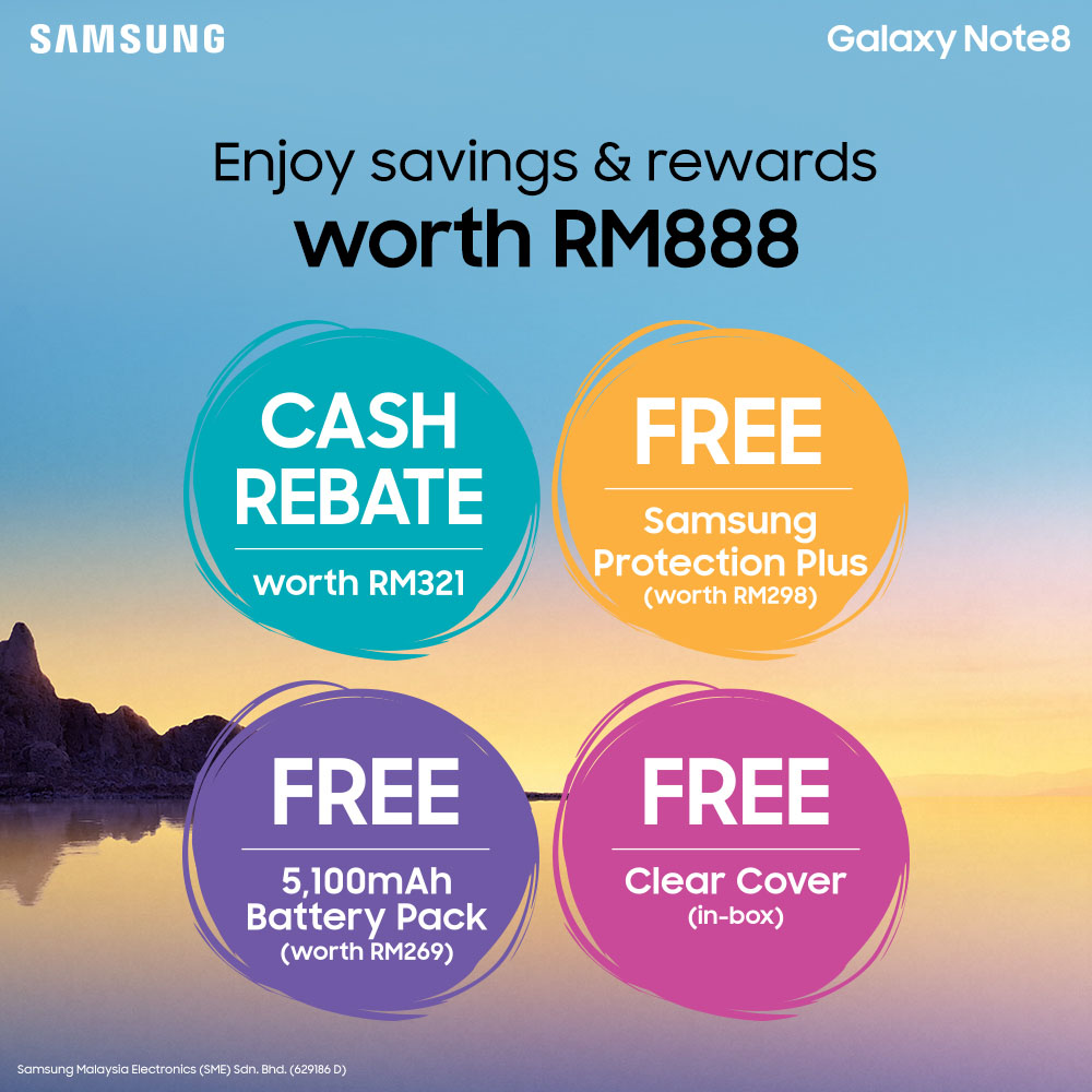[UPDATED] Samsung Galaxy Note8 Priced at RM3,999; Pre-Order Gifts Worth ...
