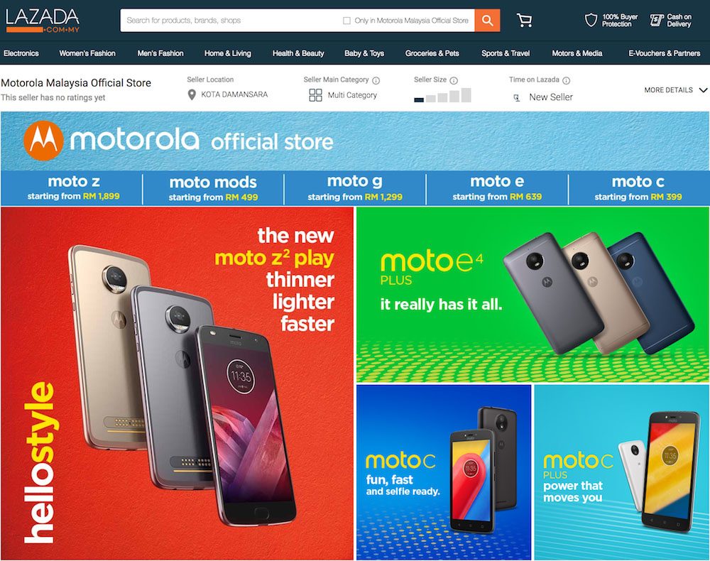 Motorola Lazada