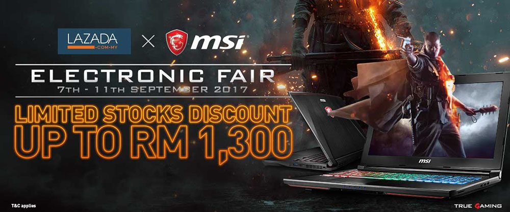 MSI Lazada Electronics Fair 2017 header