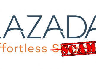 Lazada Scam header