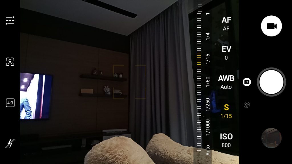 Neffos N1 camera UI