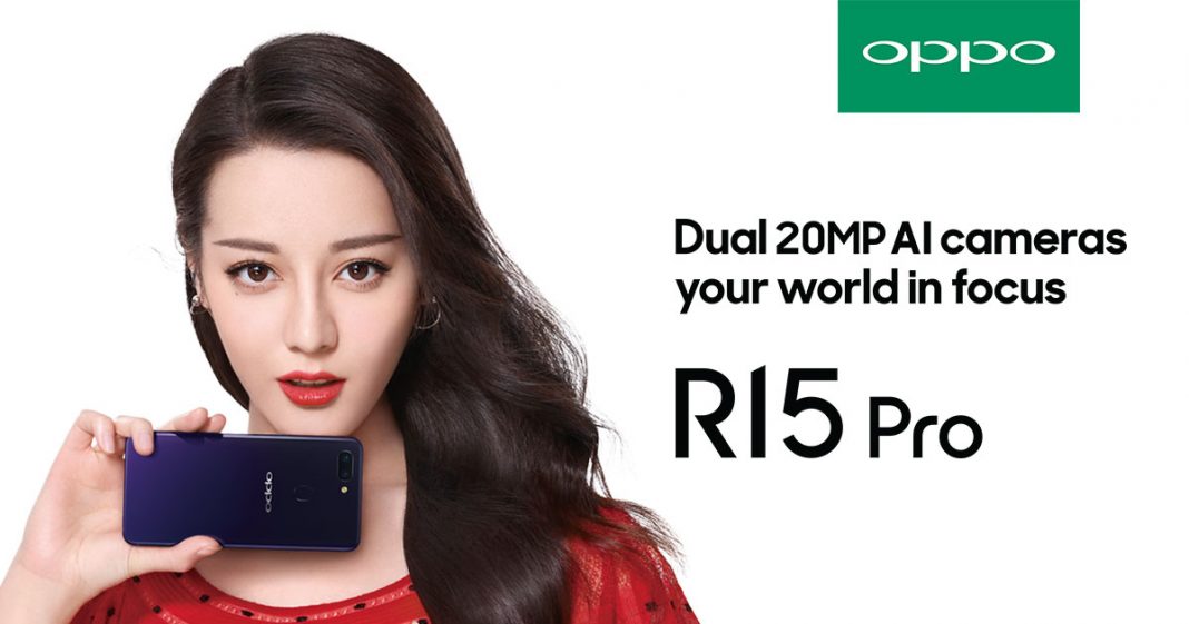 Dilireba Dilmurat, the product ambassador of OPPO R15 Pro