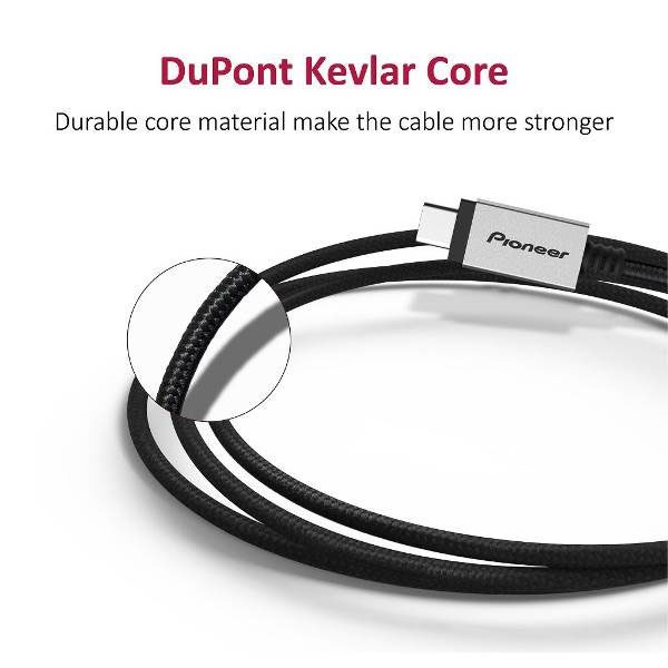 Pioneer Lightning & USB Type-C Cables With DuPont Kevlar Core