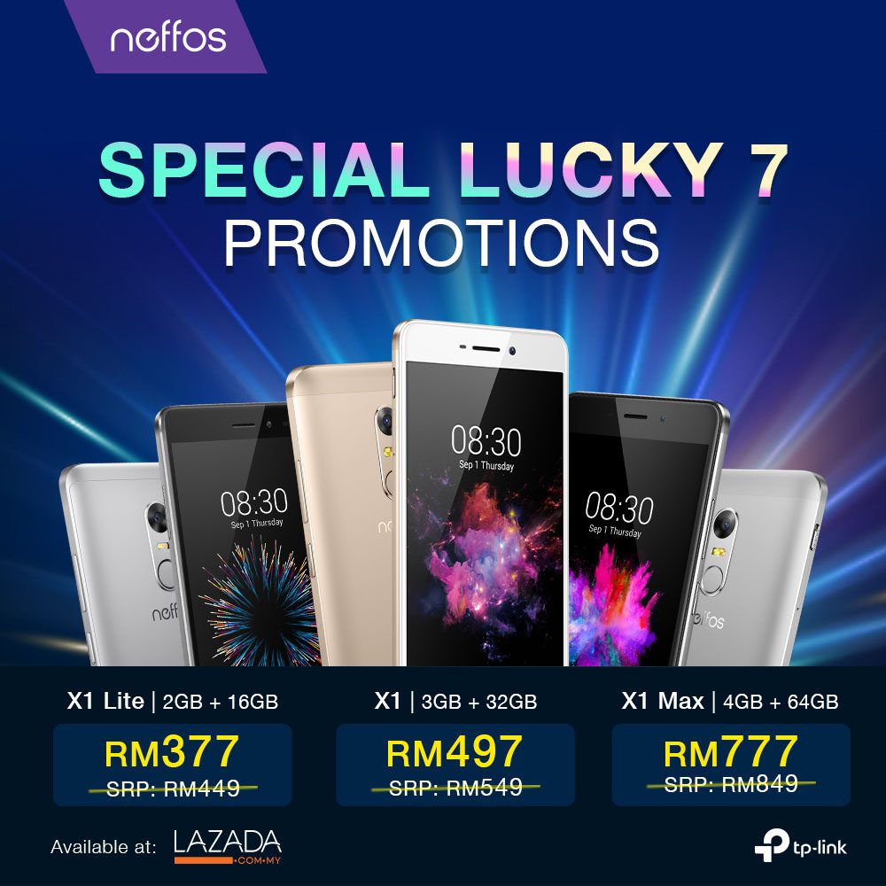 Neffos Lucky 7 Promotion