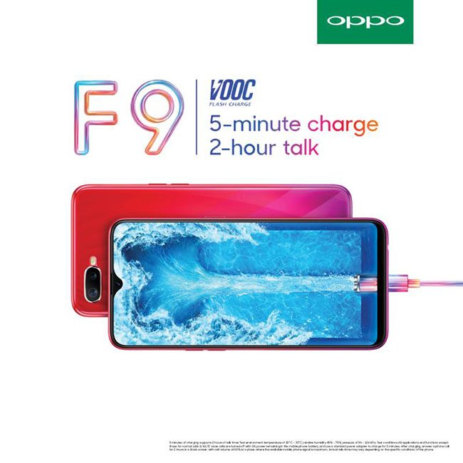 OPPO F9 VOOC Flash Charge