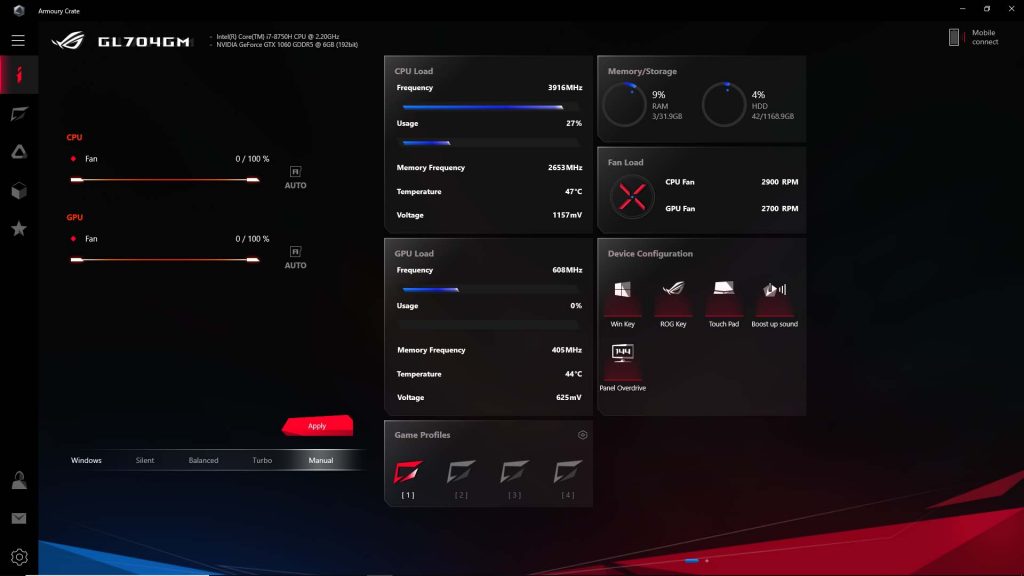 ASUS Armoury Crate