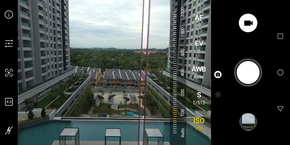 Neffos X9 camera UI