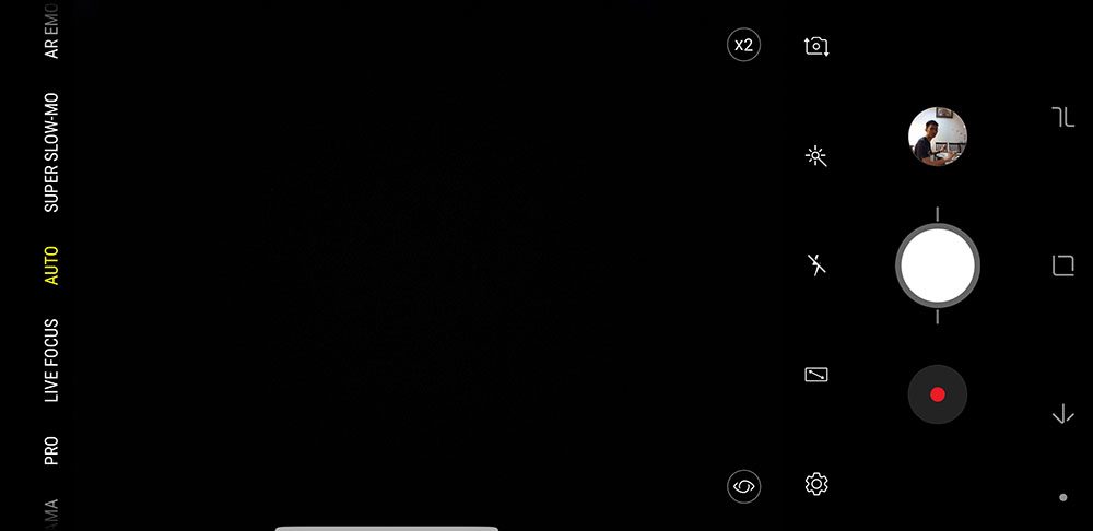 Samsung Galaxy Note9 camera UI
