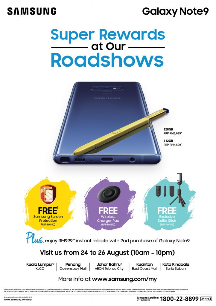Samsung Galaxy Note9 roadshow