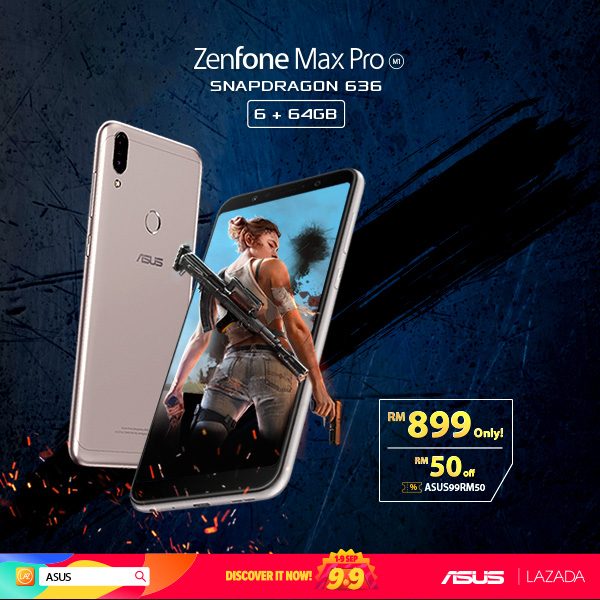 ASUS Lazada 9.9 ZenFone 5z ZenFone Max Pro (M1) - 6GB Promo