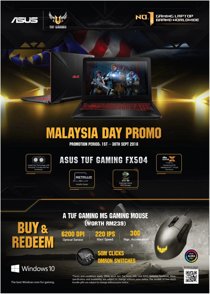 ASUS TUF Gaming Malaysia Day Promo