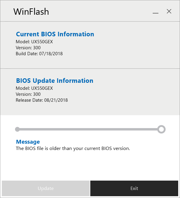ASUS ZenBook Pro 15 bios