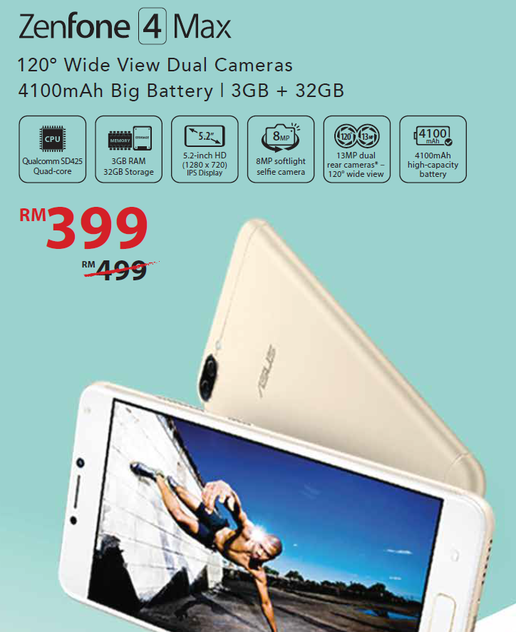 ASUS Zenfone 4 Max price cut