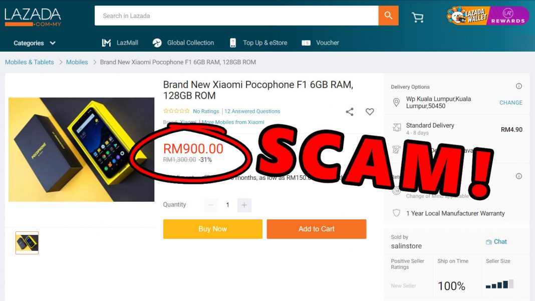 Lazada Scam Too Good To Be True