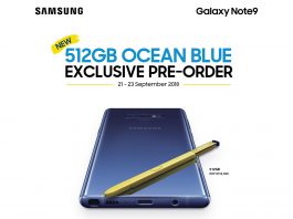 Samsung Galaxy Note9 In Ocean Blue With 512GB Storage Now Available For Pre-Order Samsung Galaxy Note9 Ocean Blue 512GB Pre-Order