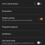 ASUS ROG Phone Advanced Settings menu