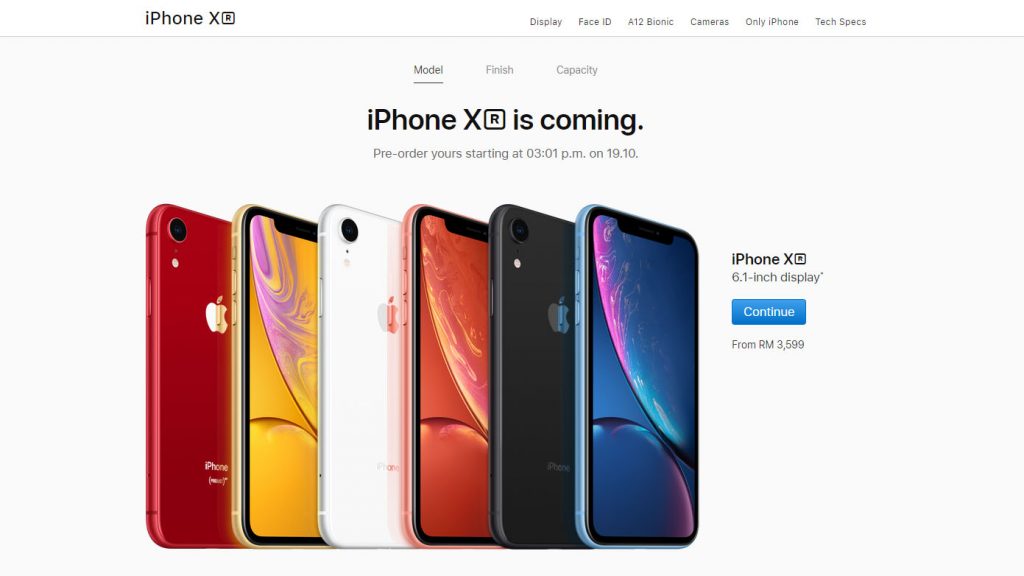 iPhone Xr pre-order price