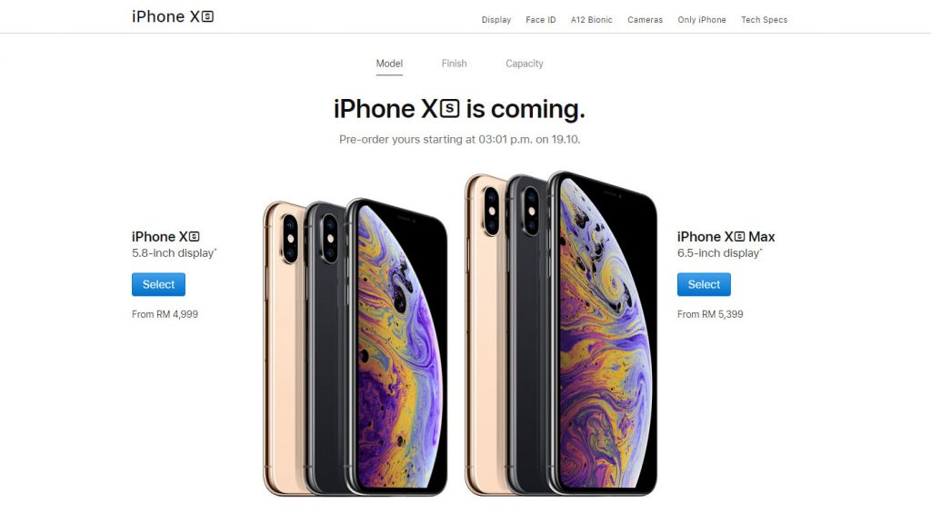 iPhone Xs iPhone Xs Max pre-order price
