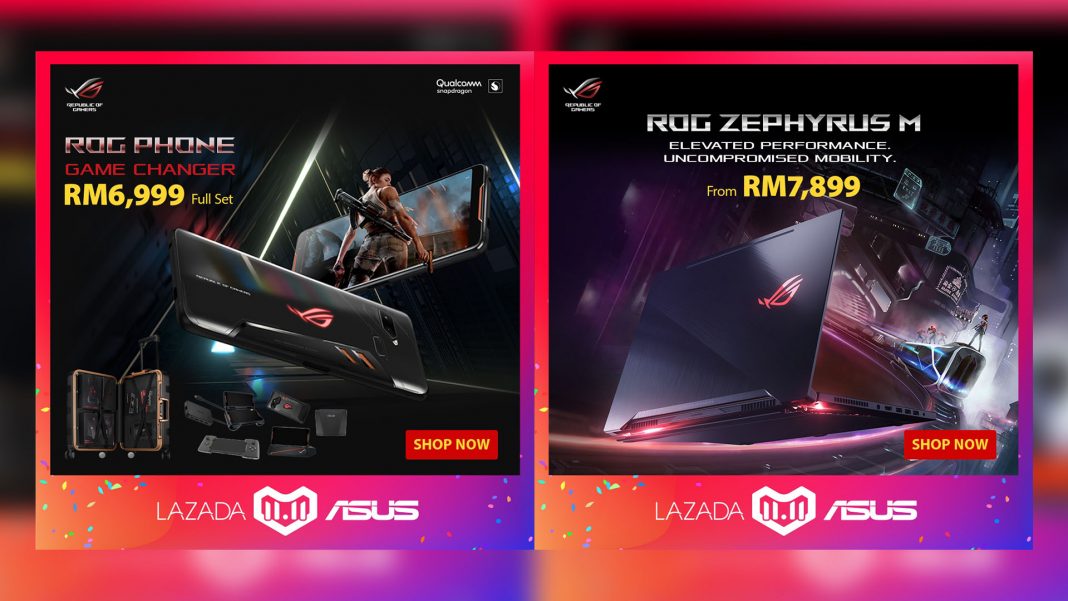 ASUS x Lazada 11.11 campaign deals 2018