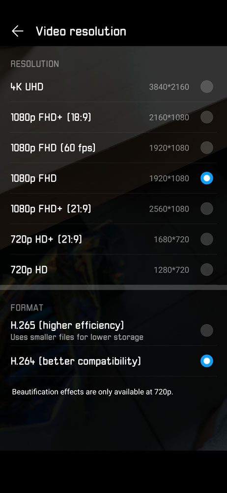 Huawei Mate 20 Pro Camera UI