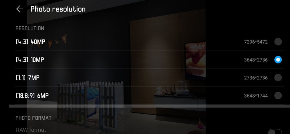 Huawei Mate 20 Pro Camera UI