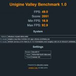 ASUS ROG Zephyrus S GX531 Unigine Valley benchmark