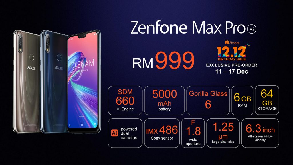ASUS ZenFone Max Pro (M2) pre-order