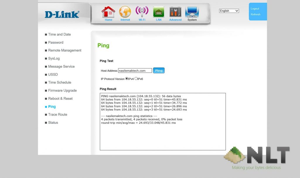 D-Link DWR-953 4G Router Modem software UI