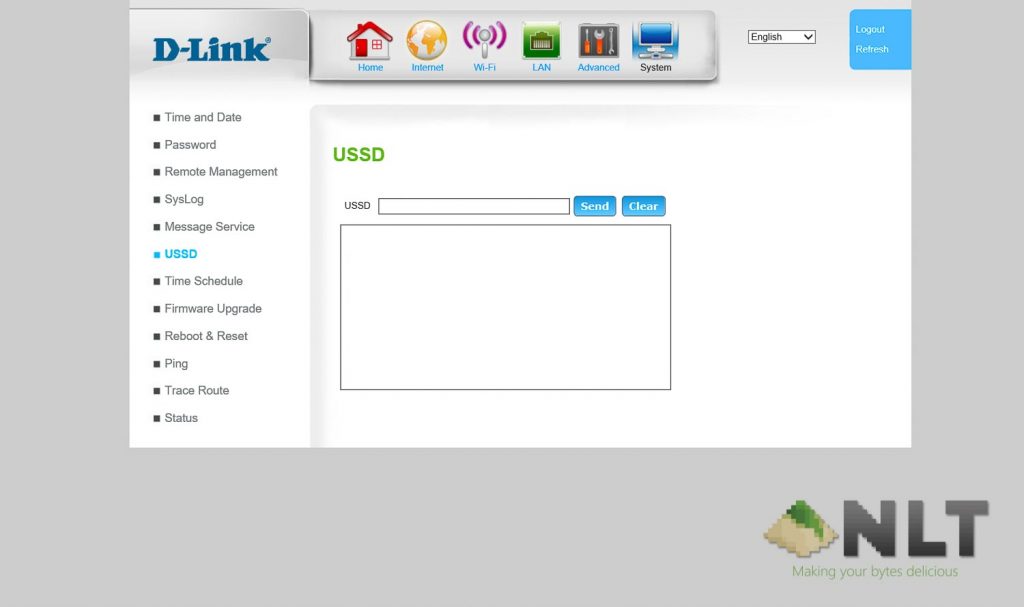 D-Link DWR-953 4G Router Modem software UI