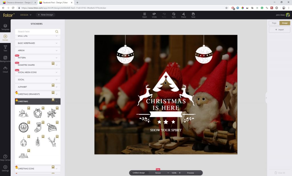 Create Beautiful Christmas Cards with Fotor 17