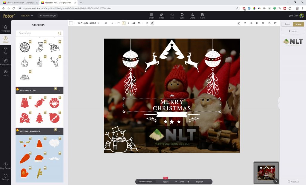 Create Beautiful Christmas Cards with Fotor 18