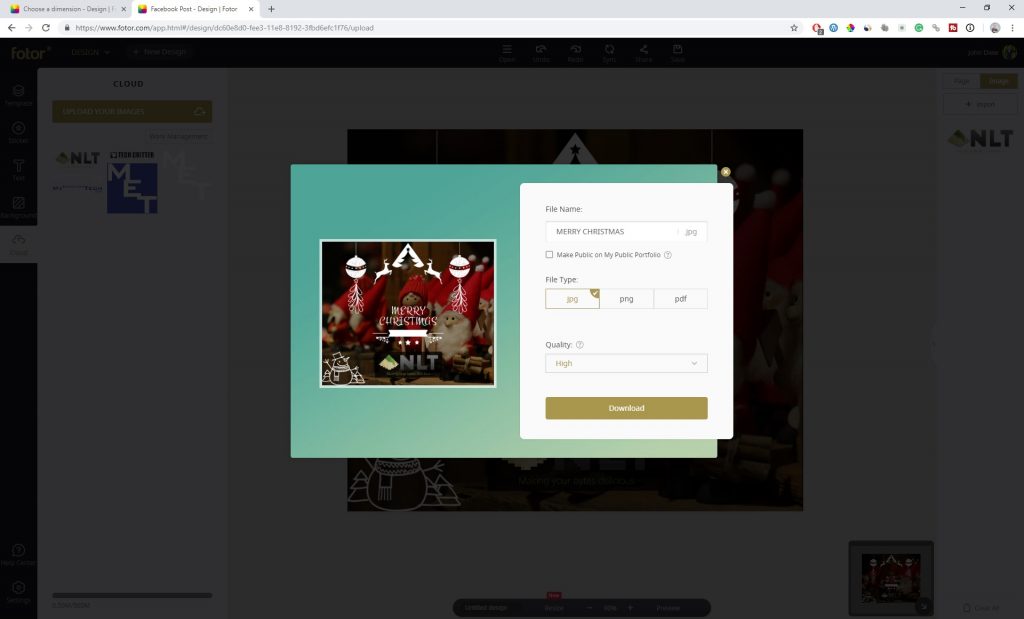 Create Beautiful Christmas Cards with Fotor 20