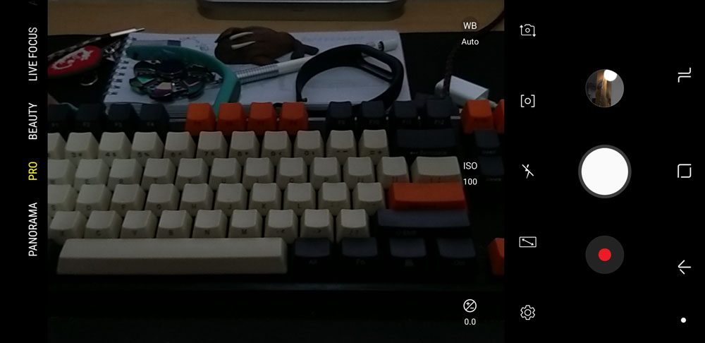Samsung Galaxy A9 (2018) camera UI