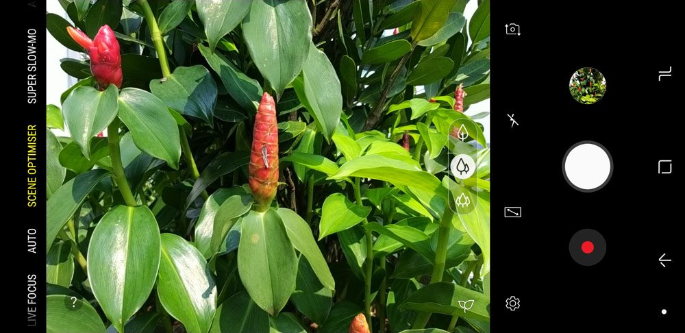 Samsung Galaxy A9 (2018) camera UI
