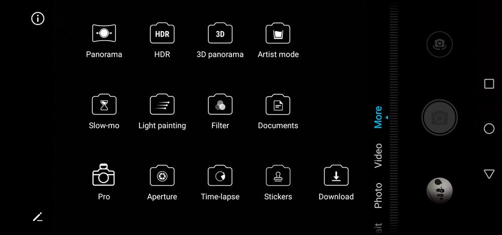 HONOR View20 camera UI