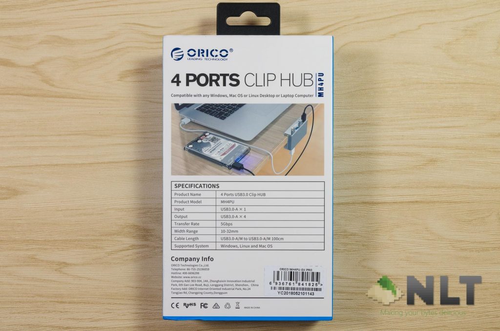 Orico MH4PU USB 3.0 Clip