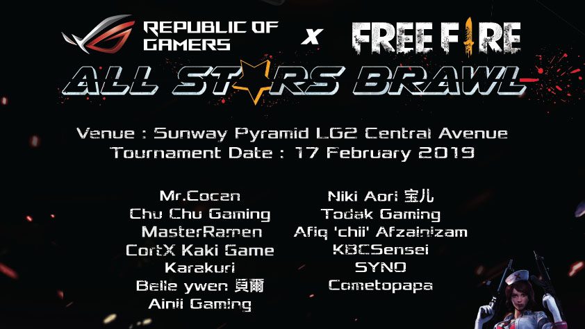 ROG x Free Fire All Stars Brawl Tournament
