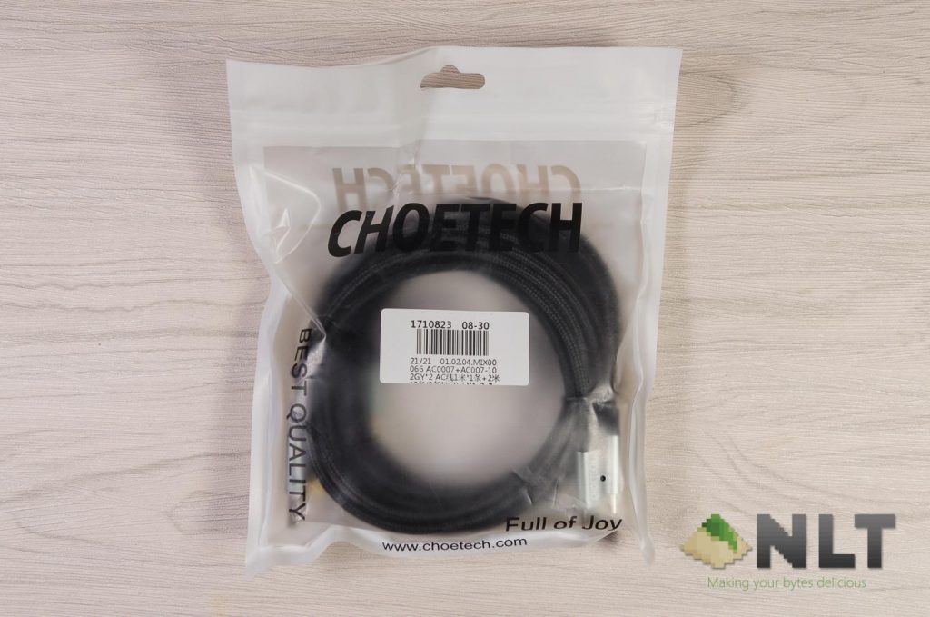 CHOETECH MIX00060 3-Pack Nylon Braided Type C to USB 3.0 Fast Charging Cable