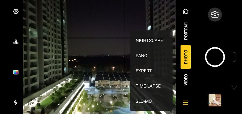 Realme 3 camera UI